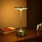 Pakraunamas stalinis šviestuvas TAVOLO GOLD 2.5W CCT USB-C pritemdomas