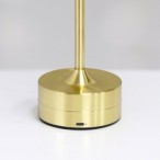 Pakraunamas stalinis šviestuvas TAVOLO GOLD 2.5W CCT USB-C pritemdomas