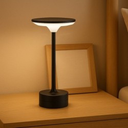 Pakraunamas stalinis šviestuvas TAVOLO JUODA 2.5W CCT USB-C pritemdomas