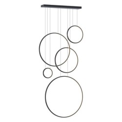 Pakabinamas šviestuvas Saturno Juoda 100W LED mezzanine 4000K