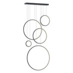 Pakabinamas šviestuvas Saturno Juoda 100W LED mezzanine 4000K