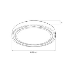 Lubinis šviestuvas Vigo Ø480mm 36W LED 4000K