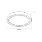 Lubinis šviestuvas Vigo Ø480mm 36W LED 4000K