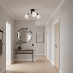 Lubinis šviestuvas Pafos Juoda 3xE27