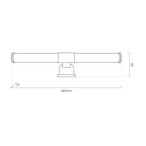 Sieninis šviestuvasAPA Juoda 6W LED 3000K