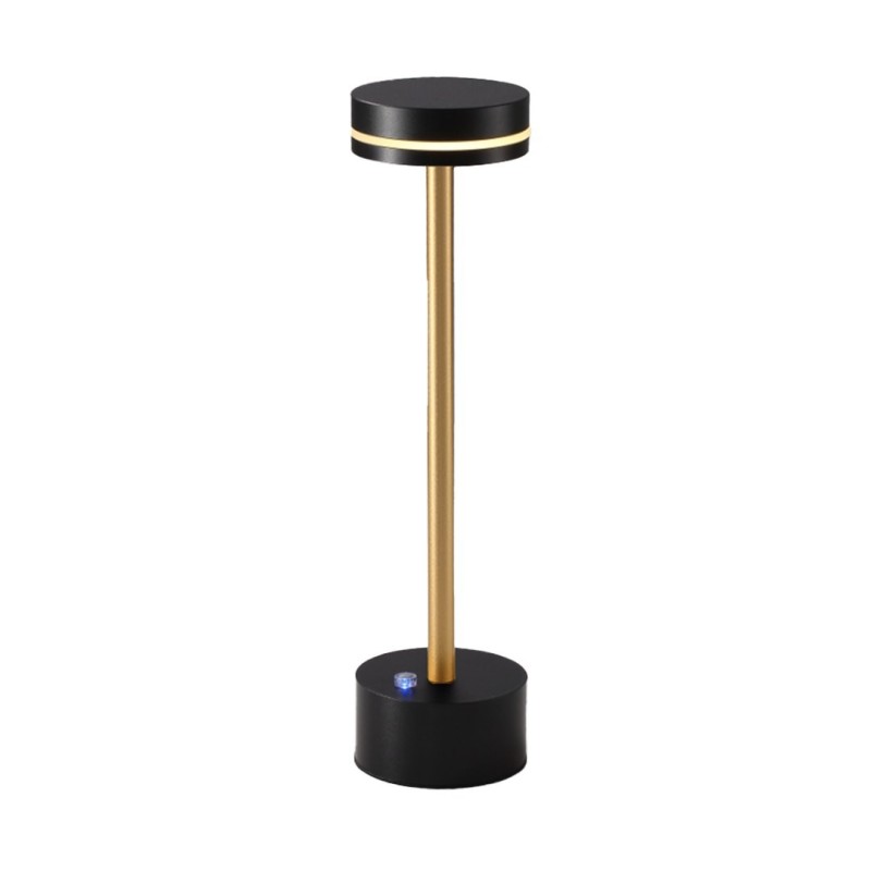 Pakraunamas stalinis šviestuvas SAM JUODA 5W 3000K USB-C pritemdomas