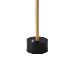 Pakraunamas stalinis šviestuvas SAM JUODA 5W 3000K USB-C pritemdomas