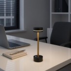 Pakraunamas stalinis šviestuvas SAM JUODA 5W 3000K USB-C pritemdomas
