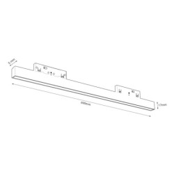 SLIM5 Magnetinės sistemos LED šviestuvas 5mm 20W 4000K