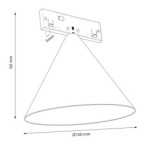 SLIM5 Magnetinės sistemos LED šviestuvas cone 5mm 7W 4000K