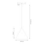 SLIM5 Magnetinės sistemos LED šviestuvas pendant cone 5mm 7W 4000K