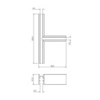 SLIM5 Magnetinės sistemos paviršinio monatvimo T formos jungtis 5mm