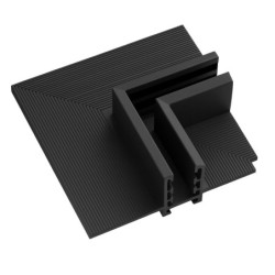 SLIM5 Magnetinės sistemos priglaistomo bėgelio kampinė jungtis 5mm