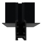 SLIM5 Magnetinės sistemos priglaistomo bėgelio vidinė kampinė jungtis 5mm