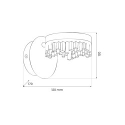 Sieninis šviestuvas PRECIOSA 4W LED 4000K