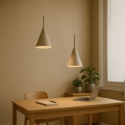 Pakabinamas šviestuvas CAPITAL TAUPE Ø17cm 1xGX53