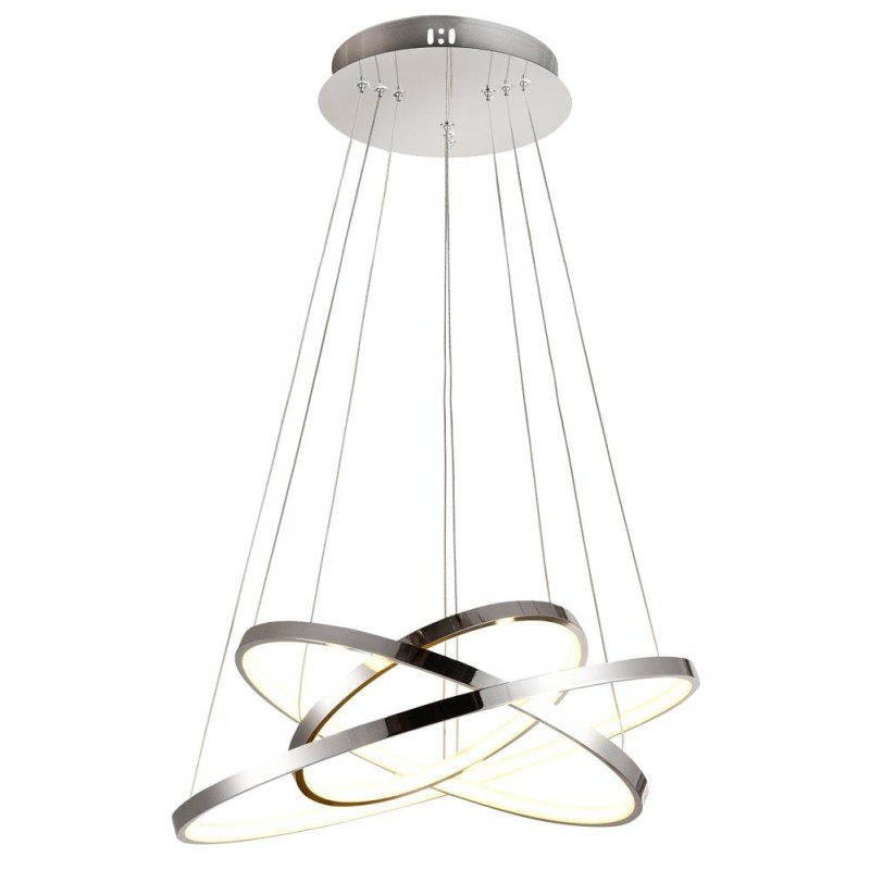 LUNE Pakabinamas šviestuvas 50 Apvalus triple LED 4000K Chromo