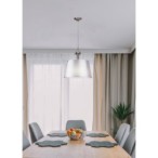 PRIMA Pakabinamas šviestuvas Chromo 1X60 E27 Sidabro