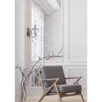 AURORA Sieninis šviestuvas 1*E14 Chromo