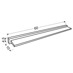 SUMO Lubinis šviestuvas LED 60CM 12W Nerūdijančio Plieno