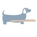 DOG Sieninis šviestuvas 5 LED 4000K IQ KIDS Mėlyna FSC MIX 70%