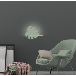 MONSTERA Sieninis šviestuvas 5W LED 4000K IQ KIDS Žalia FSC MIX 70%