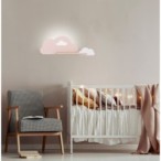 CLOUD Sieninis šviestuvas 5W LED IQ KIDS PINK+Balta