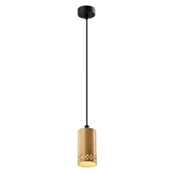 TUBO Pakabinamas šviestuvas Juoda 1X25W GU10 10CM Medžo