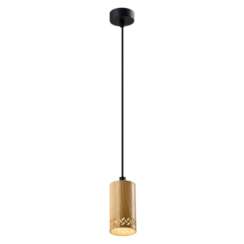 TUBO Pakabinamas šviestuvas Juoda 1X25W GU10 10CM Medžo