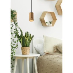 TUBO Pakabinamas šviestuvas Juoda 1X25W GU10 10CM Medžo