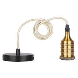 Pakabinamas šviestuvas RL-LPP060A 1xE27 Juoda /Platinos