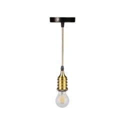 Pakabinamas šviestuvas RL-LPP060A 1xE27 Juoda /Platinos