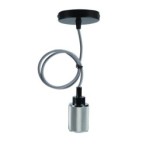 Pakabinamas šviestuvas RL-LPP060BX 1xE27 Juoda /Platinos
