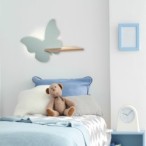 BUTTERFLY Sieninis šviestuvas 5W LED 4000K IQ KIDS su laidu. su jungikliu + kištuku MINT