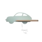 CAR Sieninis šviestuvas 5W LED 4000K WL IQ KIDS su laidu. su jungikliu + kištuku MINT
