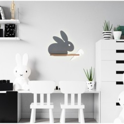 RABIT Sieninis šviestuvas 4W LED 4000K IQ KIDS Pilka+Balta