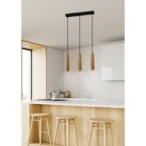 TUBO Pakabinamas šviestuvas Juoda 3X25W GU10 25CM Medžo