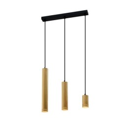 TUBO Pakabinamas šviestuvas Juoda 3X25W GU10 MIX Medžo