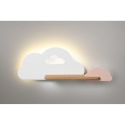 CLOUD Sieninis šviestuvas 5W LED IQ KIDS Balta +Pink