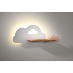 CLOUD Sieninis šviestuvas 5W LED IQ KIDS Balta +Pink