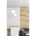 ODEN Pakabinamas šviestuvas Chromo 1xG9 Balta 15CM