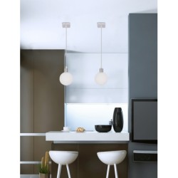 ODEN Pakabinamas šviestuvas Chromo 1xG9 Balta 12CM
