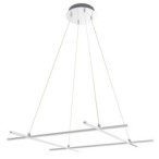 ANDROS Pakabinamas šviestuvas 70X70 LED Sidabro 4000K