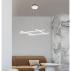ANDROS Pakabinamas šviestuvas 70X70 LED Sidabro 4000K
