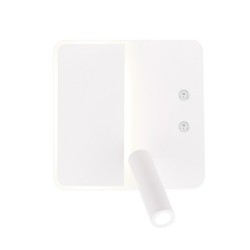 ALMA Sieninis šviestuvas 6W+3W LED Balta