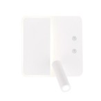 ALMA Sieninis šviestuvas 6W+3W LED Balta