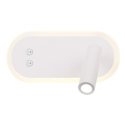 MIRACLE Sieninis šviestuvas 6W+3W LED Balta