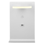 COMPACT Sieninis šviestuvas 4W LED Balta + charge USB