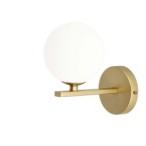 KAMA Sieninis šviestuvas 1xG9 BRASS