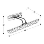 MOVE Sieninis šviestuvas 6W LED Chromo 4000K